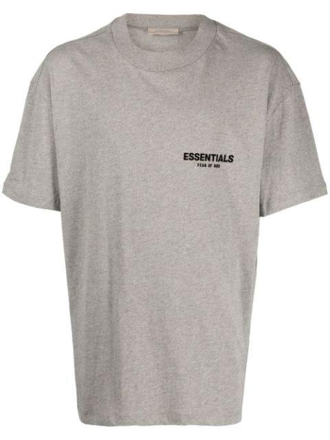 logo-print cotton T-shirt by FEAR OF GOD