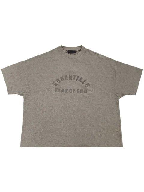 logo-print cotton T-shirt by FEAR OF GOD