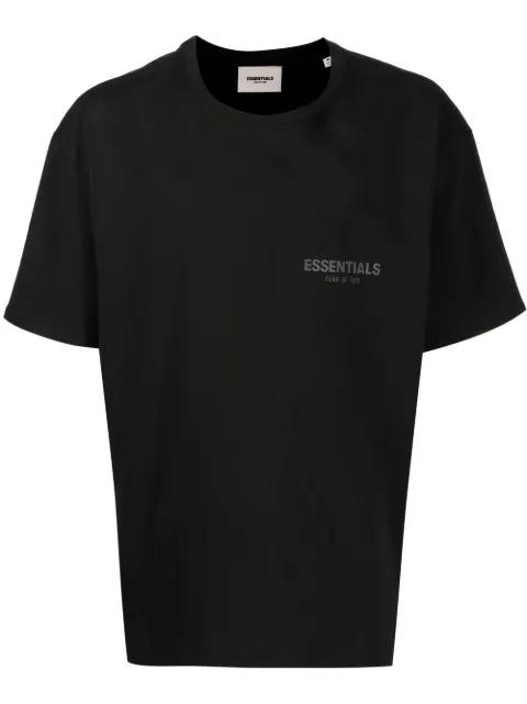 logo-print cotton T-shirt by FEAR OF GOD