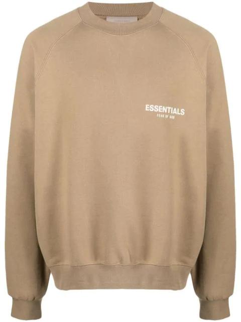 logo-print crew-neck sweatshirt by FEAR OF GOD