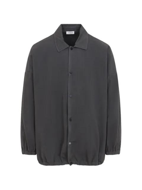 logo-print elasticated-hem jacket by FEAR OF GOD