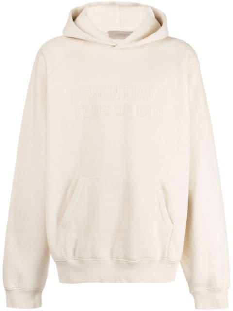 logo-print hoodie by FEAR OF GOD