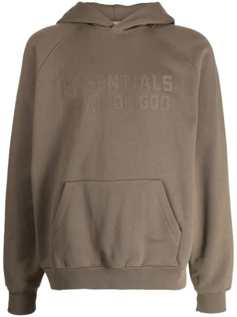 logo-print hoodie by FEAR OF GOD