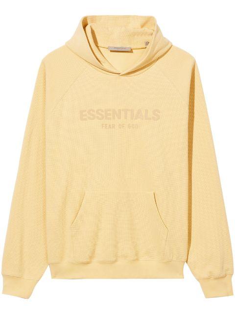 logo-print hoodie by FEAR OF GOD