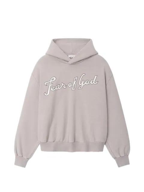 logo-print hoodie by FEAR OF GOD