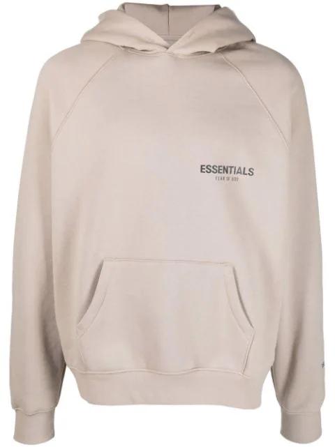 logo-print hoodie by FEAR OF GOD