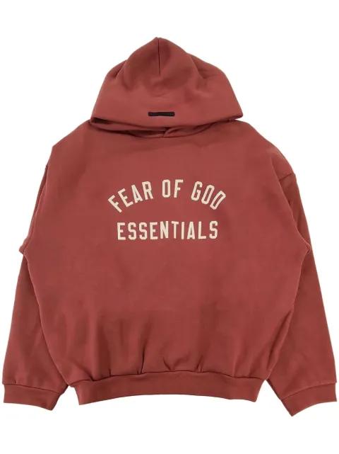 logo-print hoodie by FEAR OF GOD