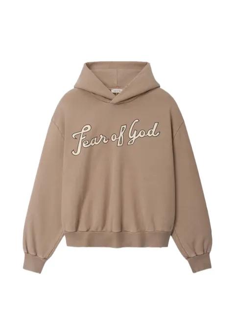 logo-print hoodie by FEAR OF GOD