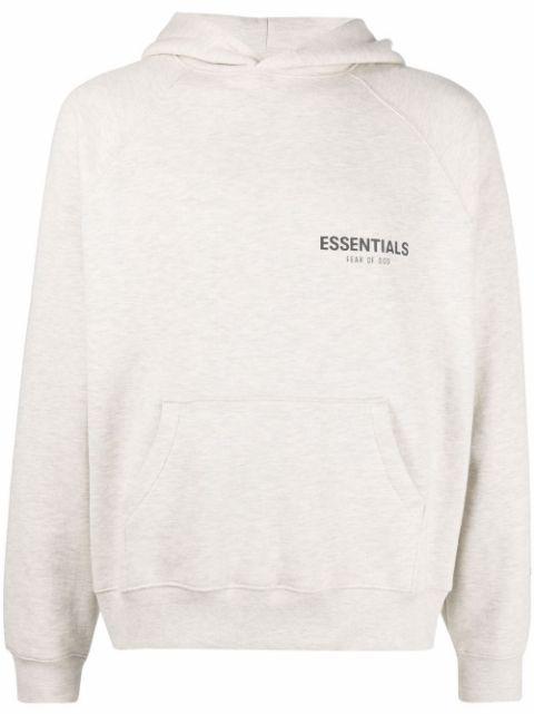 logo-print hoodie by FEAR OF GOD