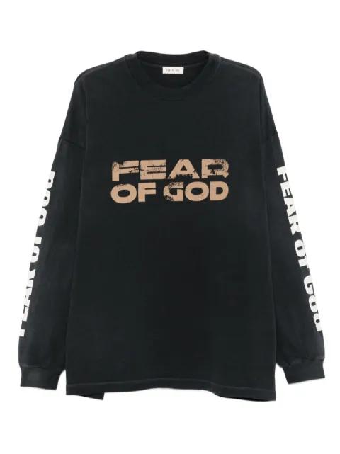 logo-print long-sleeve T-shirt by FEAR OF GOD