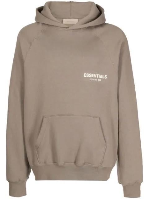 logo-print long-sleeve hoodie by FEAR OF GOD