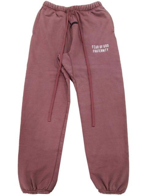 logo-print track pants by FEAR OF GOD