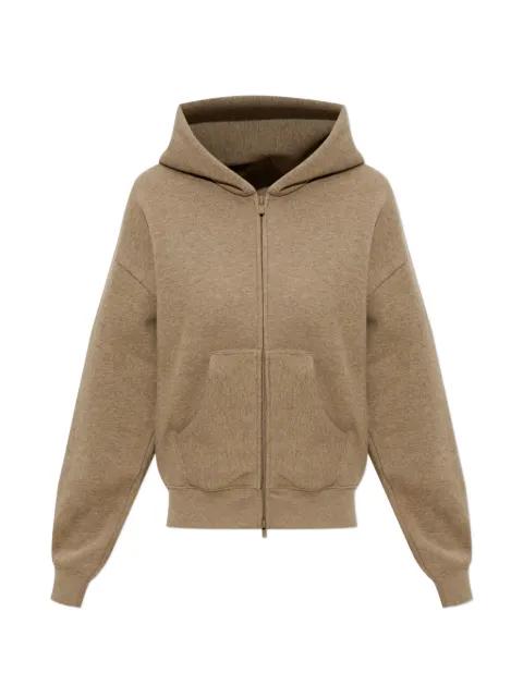 logo-print zip-fastening hoodie by FEAR OF GOD