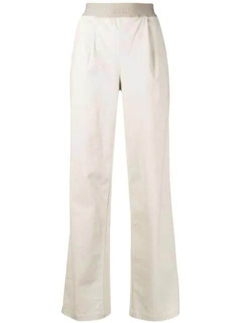 logo-waistband straight-leg trousers by FEAR OF GOD
