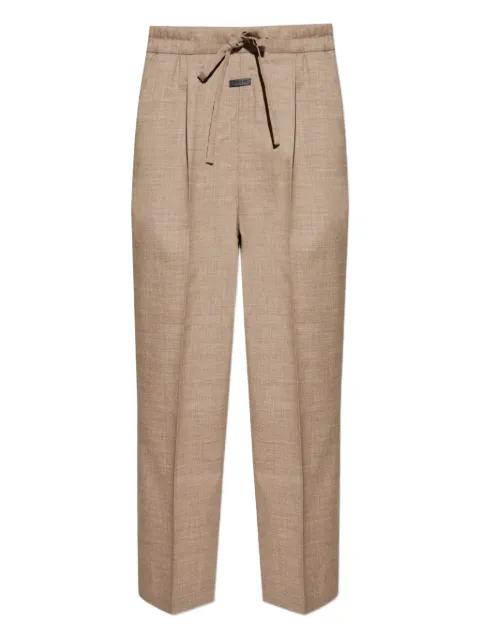 pleated-front drawstring trousers by FEAR OF GOD
