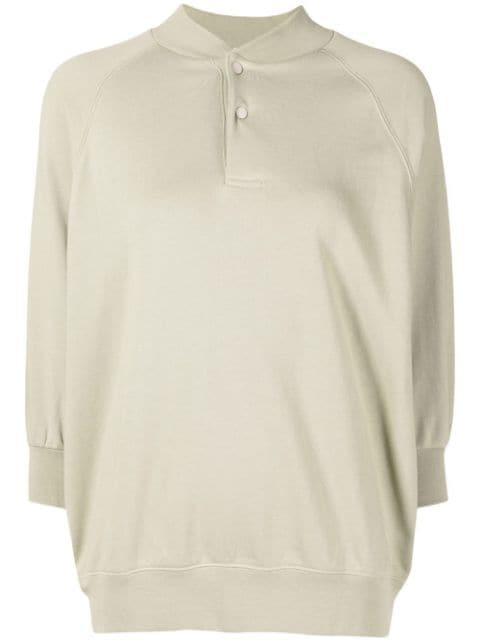 pres-stud fastening detail sweatshirt by FEAR OF GOD