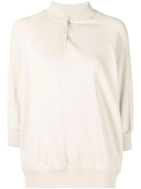 press-stud placket sweatshirt by FEAR OF GOD