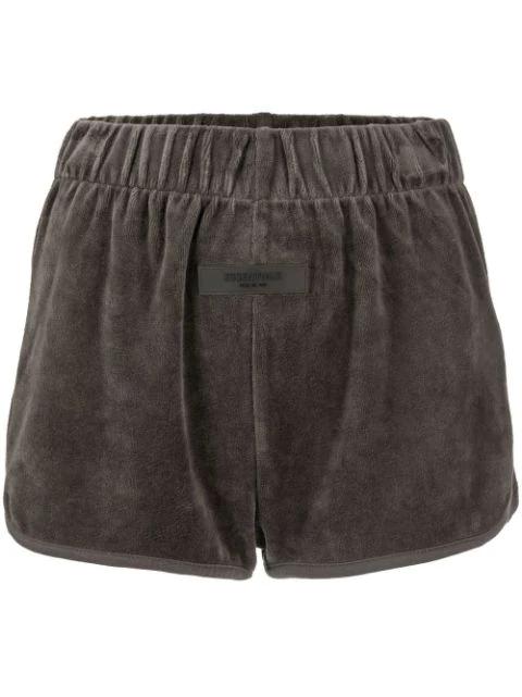 velour elasticated shorts by FEAR OF GOD