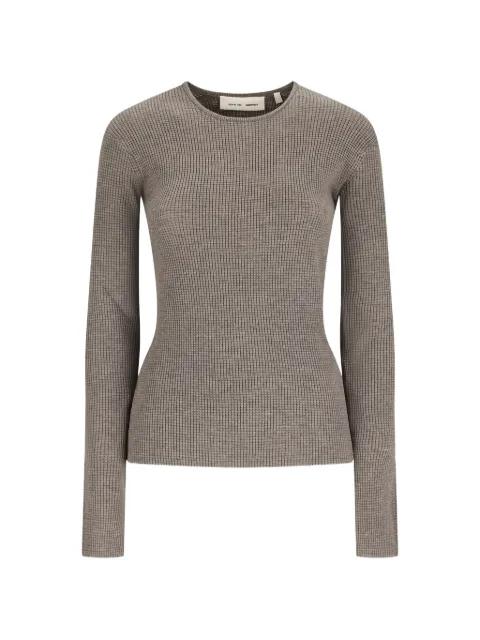 waffle-knit long-sleeve sweater by FEAR OF GOD