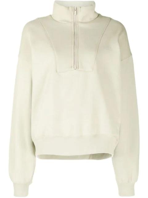 zip-front funnel neck jumper by FEAR OF GOD
