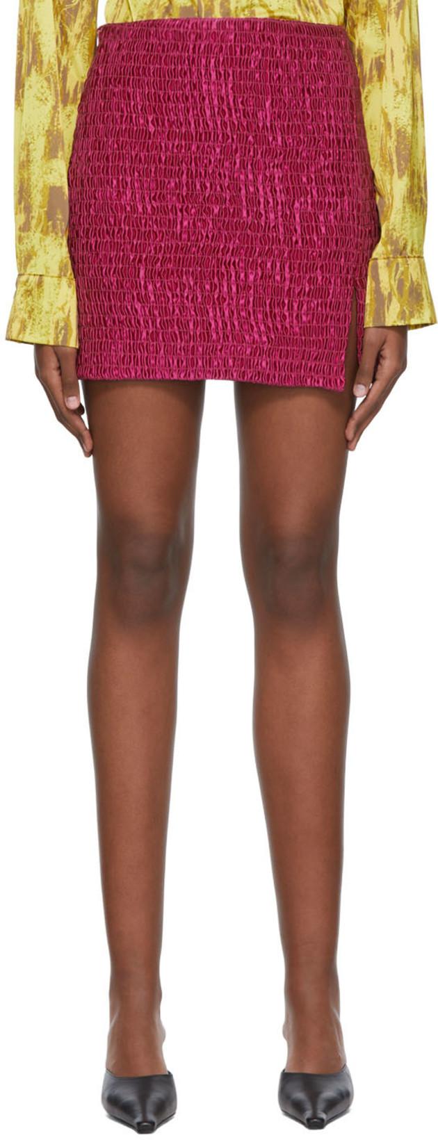 Pink X-Luve Mini Skirt by FEBEN