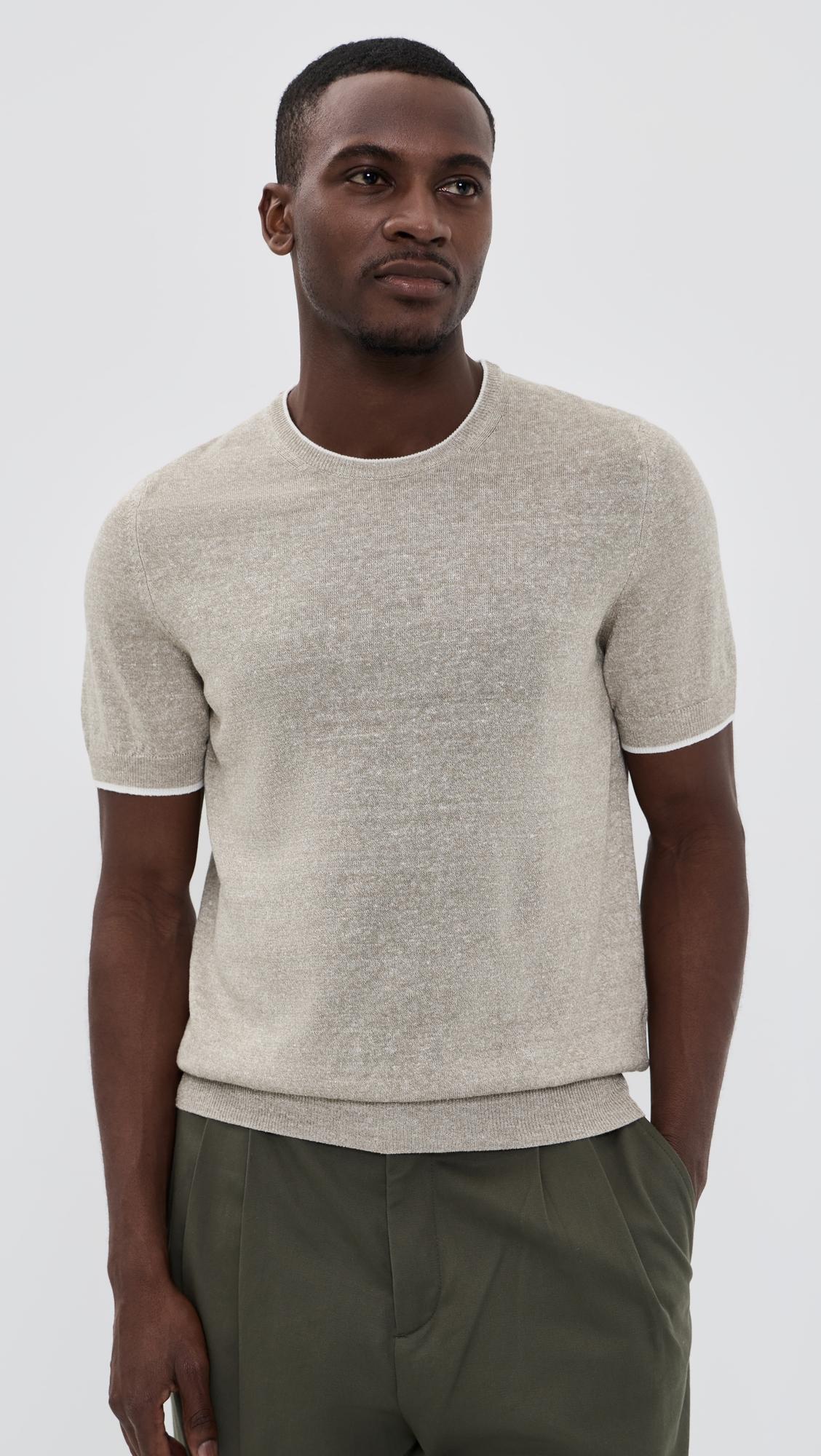 Argentina Irlanda Cotton Linen Roundneck Tee by FEDELI