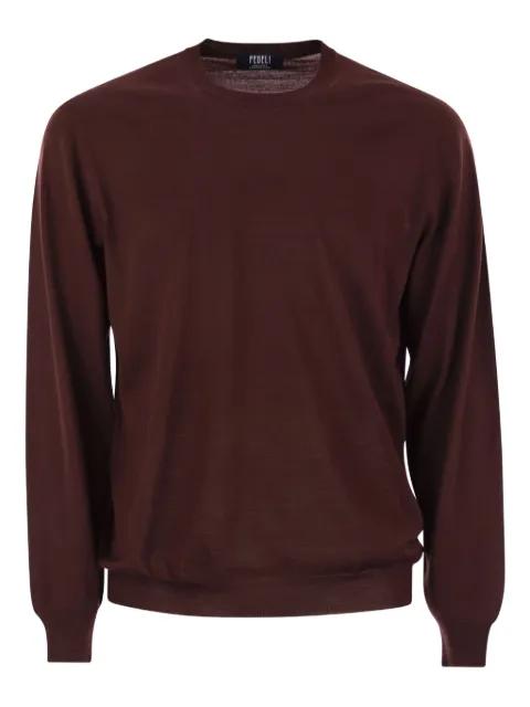 Argentina crew-neck long-sleeves sweater by FEDELI