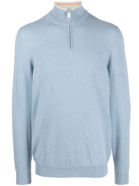 Favonio quarter-zip cashmere jumper by FEDELI