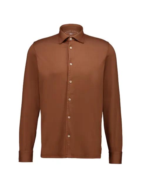 Giza knitted long-sleeve shirt by FEDELI