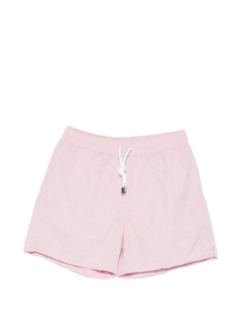 Madeira Sakar-patterned swim shorts by FEDELI
