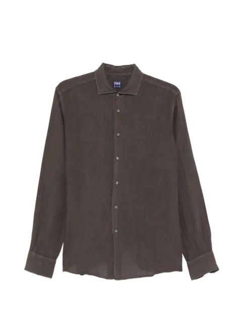 Nick slub-texture shirt by FEDELI