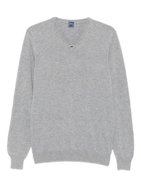 V-neck cashmere sweater by FEDELI