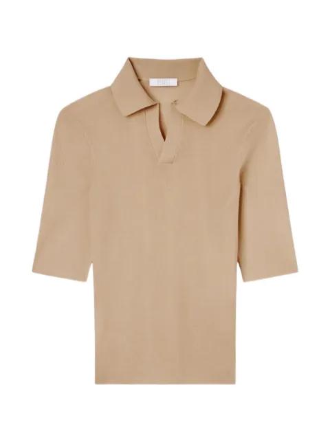 V-neck short-sleeved top by FEDELI