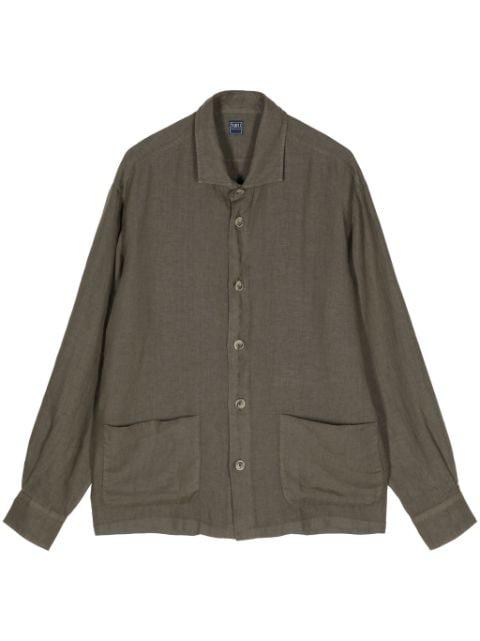 button-up linen shirt by FEDELI