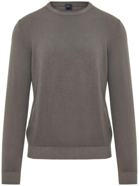 cotton crew neck jumper by FEDELI