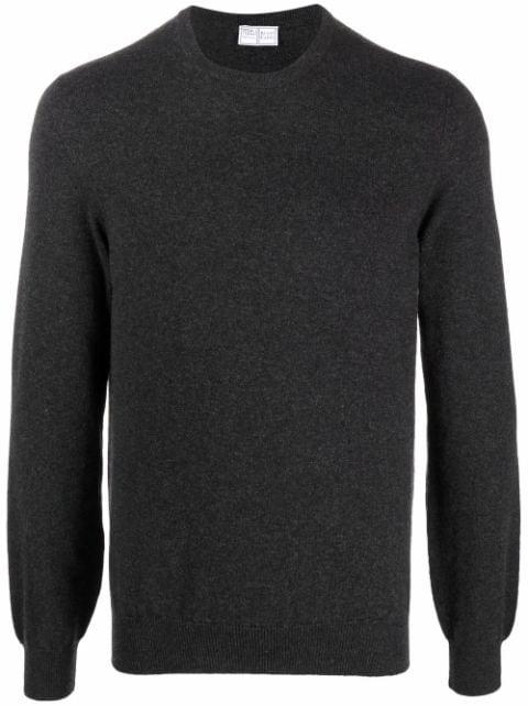 crew-neck cashmere jumper by FEDELI