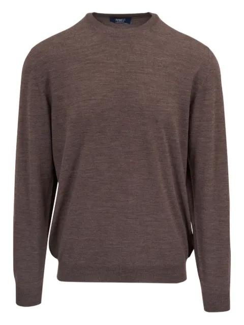 crew-neck wool sweater by FEDELI