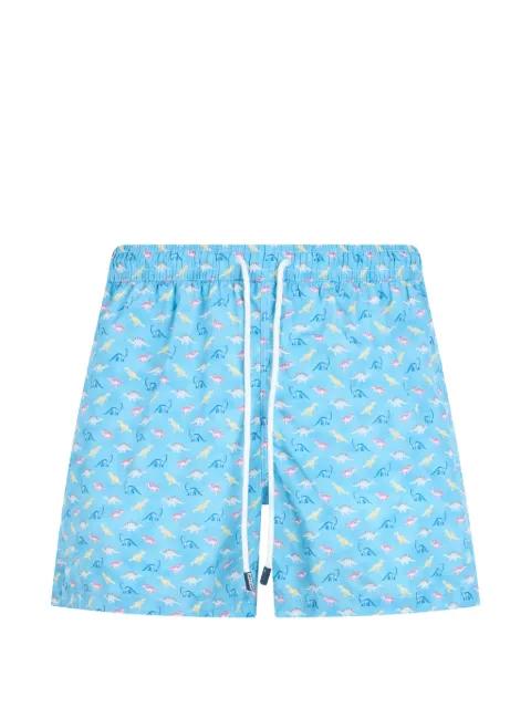 dinosaur-print swim shorts by FEDELI