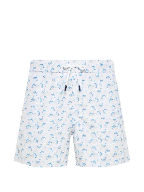 dolphin-print swim shorts by FEDELI