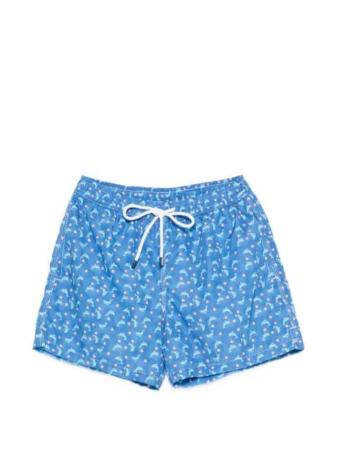 dolphin-print swim shorts by FEDELI