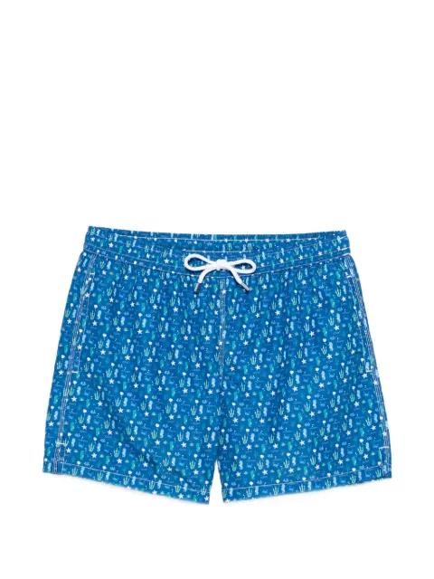 drawstring graphic swim shorts by FEDELI