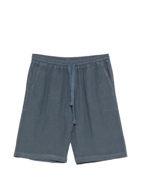 drawstring linen shorts by FEDELI