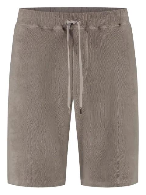drawstring patch-pocket shorts by FEDELI