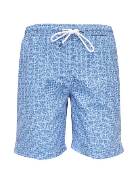 drawstring patterned swim shorts by FEDELI