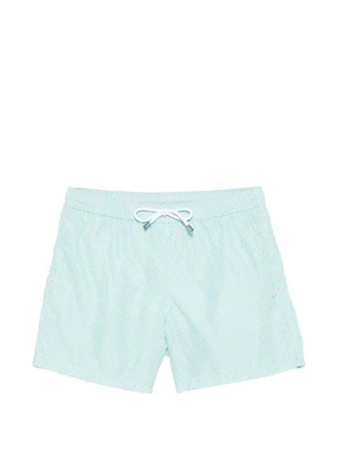 drawstring patterned swim shorts by FEDELI