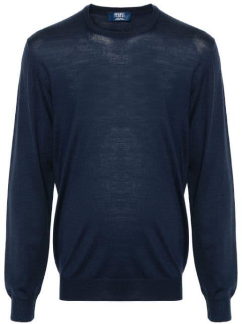 fine-knit virgin-wool jumper by FEDELI