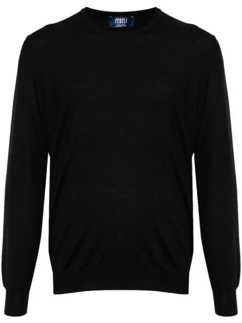 fine-knit virgin-wool jumper by FEDELI