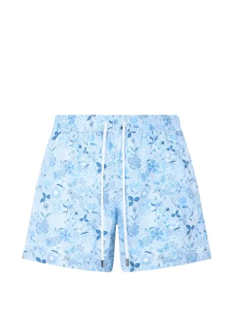 floral-print drawstring swim shorts by FEDELI