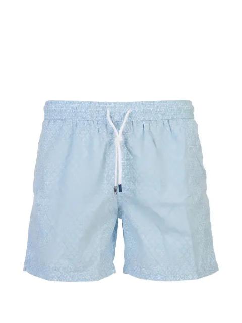 floral-print drawstring swim shorts by FEDELI