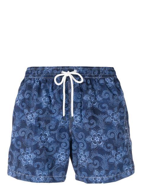floral-print swim shorts by FEDELI